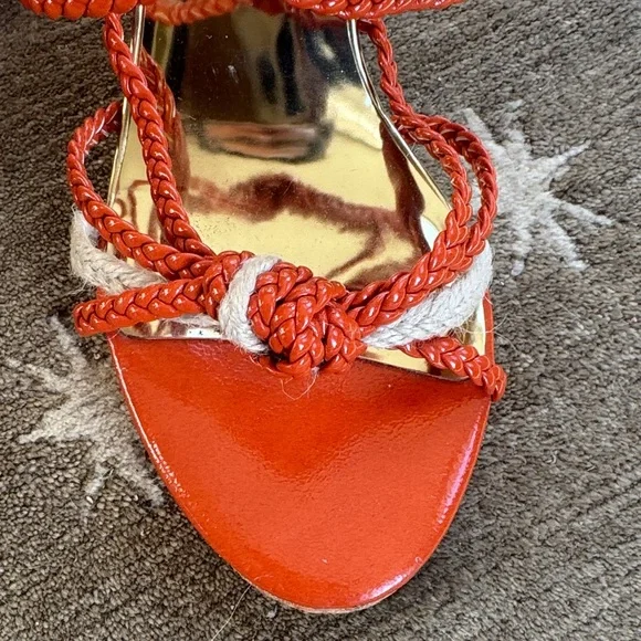 Michael Kors Orange Espadrille Sandals - Picture 9 of 14